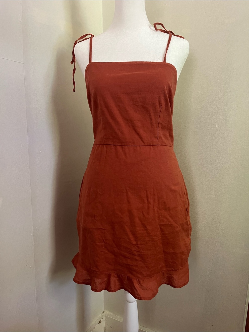 Abercrombie & Fitch orange/ rust dress size small